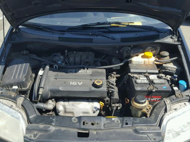 KL1TD66678B112351 - 2008 CHEVROLET AVEO BASE Czarny zdjęcie 7