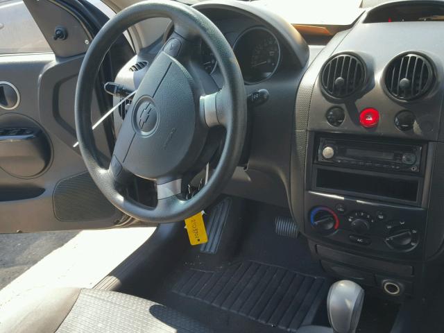 KL1TD66678B112351 - 2008 CHEVROLET AVEO BASE Czarny zdjęcie 9