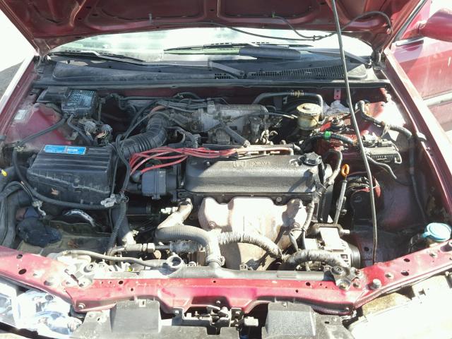 1HGCB7650NA173488 - 1992 HONDA ACCORD LX RED photo 7