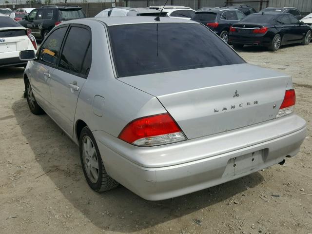 JA3AJ36E32U001627 - 2002 MITSUBISHI LANCER LS SILVER photo 3