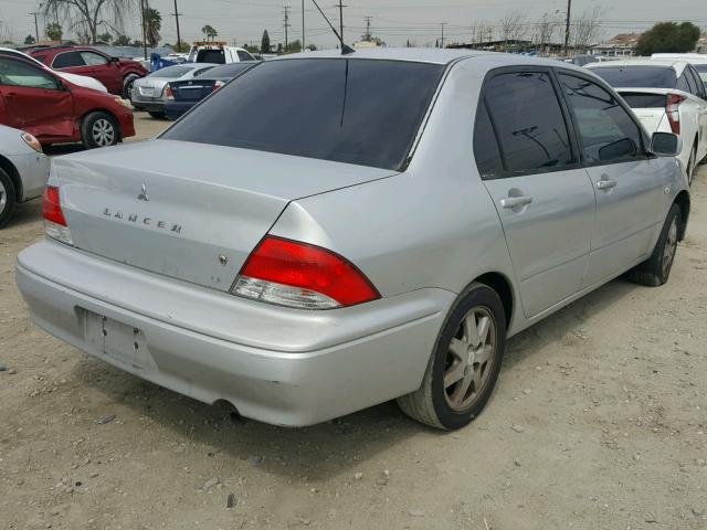 JA3AJ36E32U001627 - 2002 MITSUBISHI LANCER LS SILVER photo 4