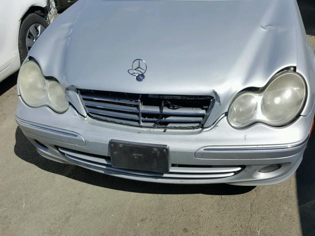 WDBRF54H57A927601 - 2007 MERCEDES-BENZ C 280 SILVER photo 9