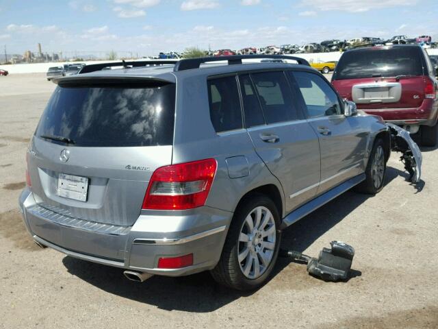 WDCGG8HBXAF455509 - 2010 MERCEDES-BENZ GLK 350 4M SILVER photo 4