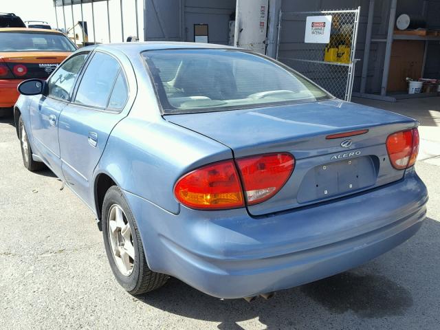 1G3NL52E5XC301844 - 1999 OLDSMOBILE ALERO GL BLUE photo 3