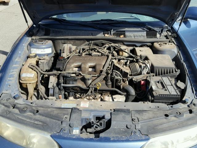 1G3NL52E5XC301844 - 1999 OLDSMOBILE ALERO GL BLUE photo 7