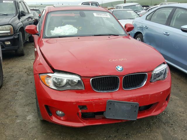 WBAUP9C57CVL91483 - 2012 BMW 128 I RED photo 9