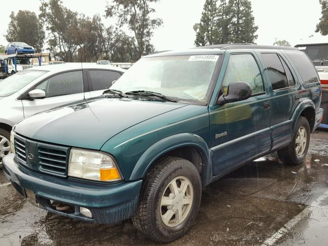 1GHDT13W7W2711507 - 1998 OLDSMOBILE BRAVADA GREEN photo 2