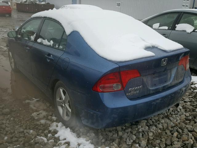2HGFA16928H502939 - 2008 HONDA CIVIC EXL 蓝色 照片 3