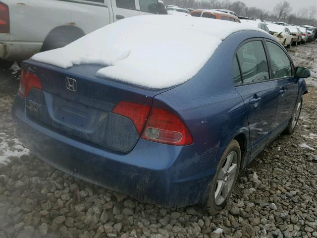 2HGFA16928H502939 - 2008 HONDA CIVIC EXL 蓝色 照片 4