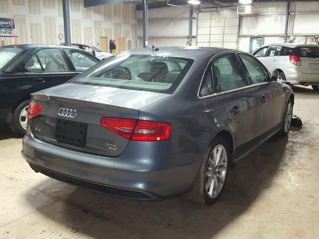 WAUFFAFL8FN015807 - 2015 AUDI A4 PREMIUM GRAY photo 4