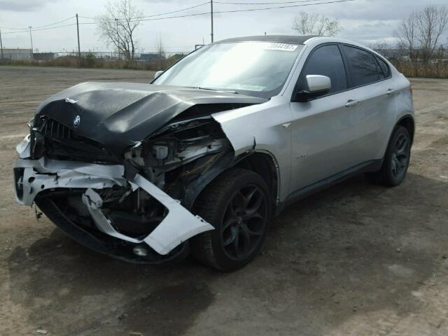 5UXFG2C53BLX05027 - 2011 BMW X6 XDRIVE3 SILVER photo 2