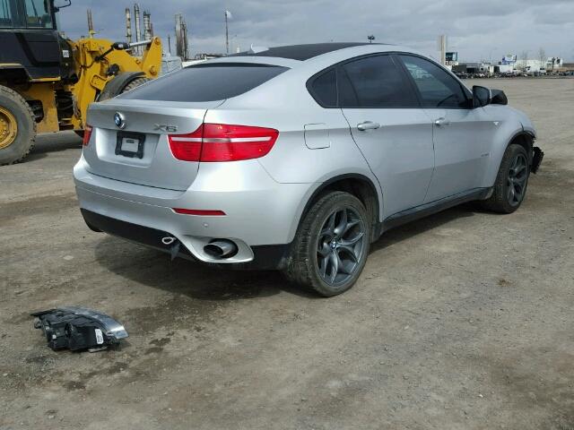 5UXFG2C53BLX05027 - 2011 BMW X6 XDRIVE3 SILVER photo 4