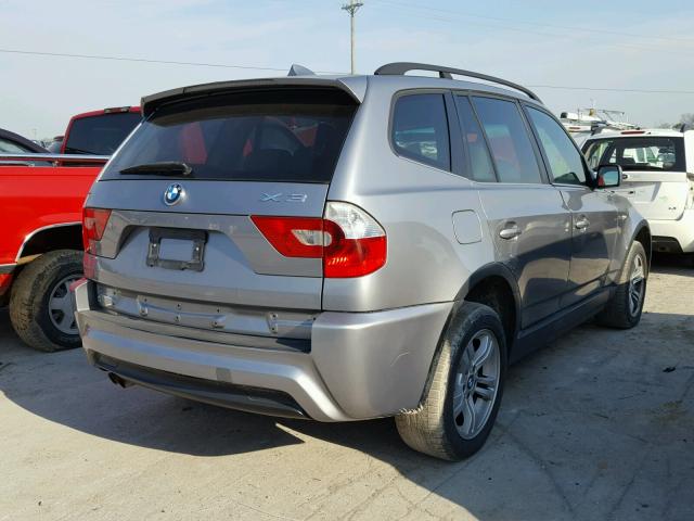 WBXPA93436WG77859 - 2006 BMW X3 3.0I SILVER photo 4