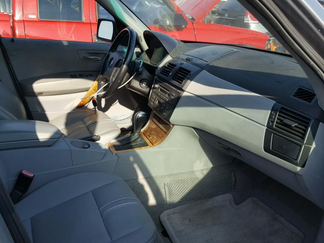 WBXPA93436WG77859 - 2006 BMW X3 3.0I SILVER photo 5