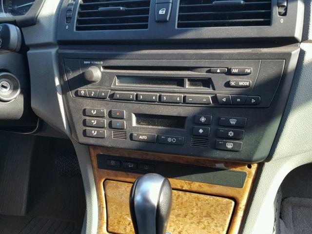 WBXPA93436WG77859 - 2006 BMW X3 3.0I SILVER photo 9
