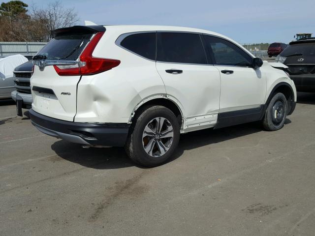 2HKRW6H35HH202290 - 2017 HONDA CR-V LX WHITE photo 4