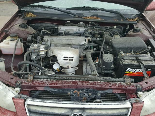 4T1BG22K9YU974283 - 2000 TOYOTA CAMRY CE MAROON photo 7