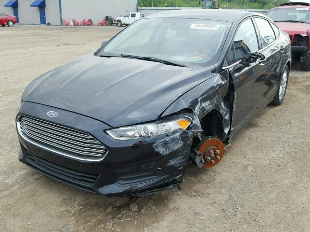 3FA6P0H77ER156699 - 2014 FORD FUSION BLACK photo 2