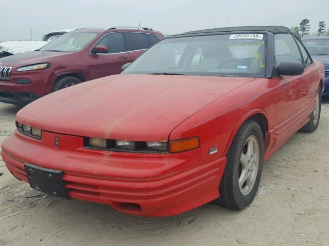 1G3WT35X7RD360803 - 1994 OLDSMOBILE CUTLASS SU RED photo 2