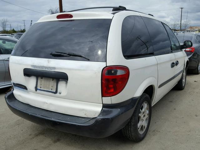 1D4GP25R13B258469 - 2003 DODGE CARAVAN SE WHITE photo 4