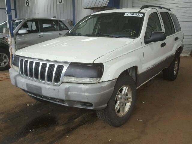 1J4GW48S44C315683 - 2004 JEEP GRAND CHER WHITE photo 2