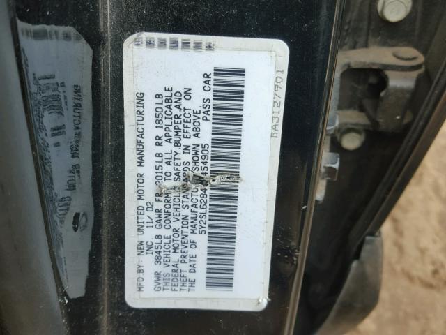 5Y2SL62843Z454905 - 2003 PONTIAC VIBE BLACK photo 10