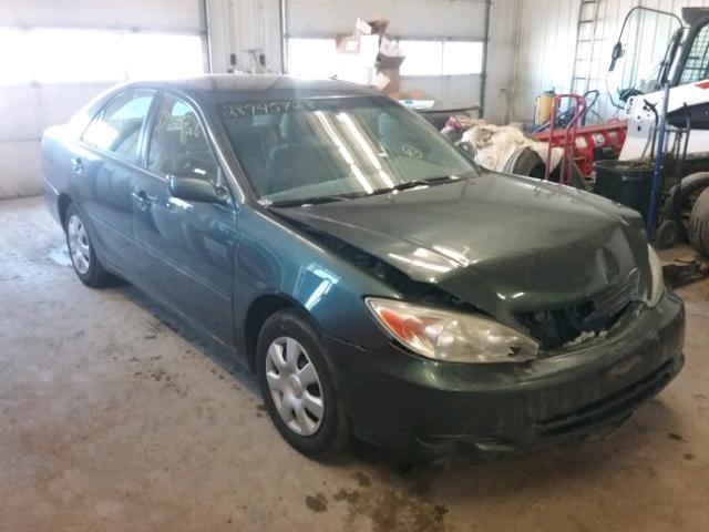 4T1BE32K62U521001 - 2002 TOYOTA CAMRY LE GREEN photo 1