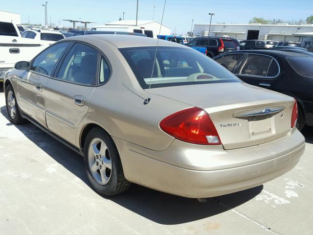 1FAFP52U8YA104735 - 2000 FORD TAURUS LX GOLD photo 3