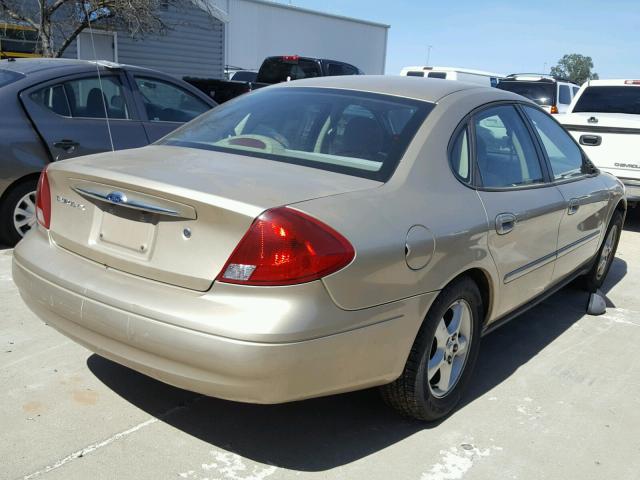 1FAFP52U8YA104735 - 2000 FORD TAURUS LX GOLD photo 4