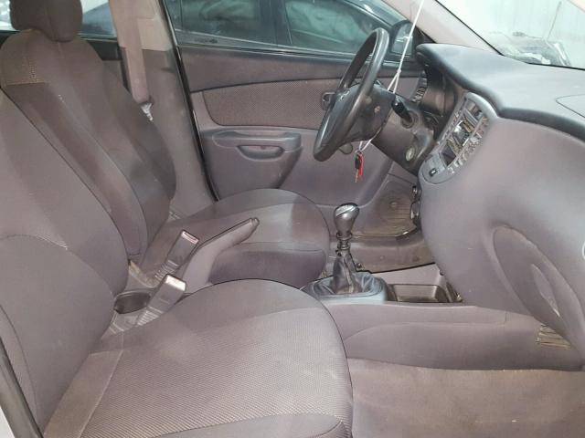 KNADE123376188971 - 2007 KIA RIO BASE SILVER photo 5