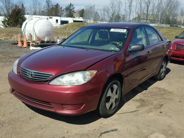 4T1BE30K56U128762 - 2006 TOYOTA CAMRY LE RED photo 2