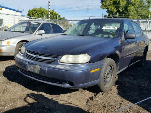 1G1ND52J616151087 - 2001 CHEVROLET MALIBU BLUE photo 2