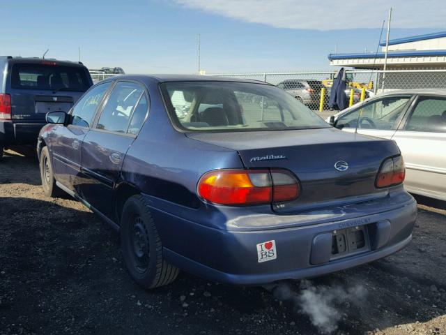 1G1ND52J616151087 - 2001 CHEVROLET MALIBU BLUE photo 3