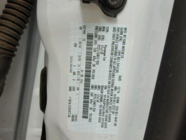1FADP5AU8HL101556 - 2017 FORD C-MAX SE WHITE photo 10