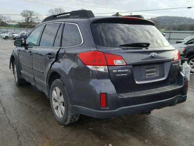 4S4BRCKC5C3250467 - 2012 SUBARU OUTBACK 2. GRAY photo 3