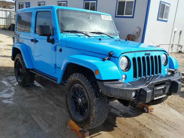 1C4AJWBG0HL629704 - 2017 JEEP WRANGLER S BLUE photo 1