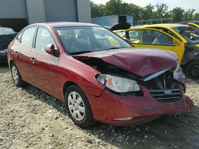 KMHDU46DX8U465750 - 2008 HYUNDAI ELANTRA GL BURGUNDY photo 1