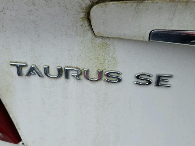 1FAFP55U0YA228137 - 2000 FORD TAURUS SES WHITE photo 9