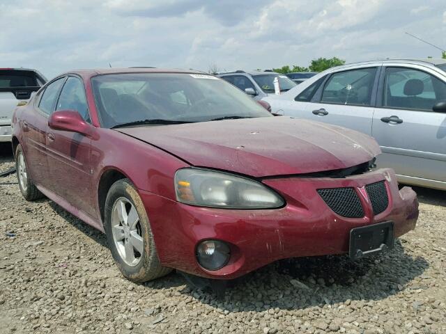 2G2WP552081180226 - 2008 PONTIAC GRAND PRIX MAROON photo 1