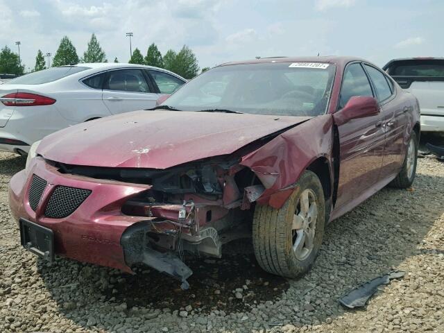 2G2WP552081180226 - 2008 PONTIAC GRAND PRIX MAROON photo 2