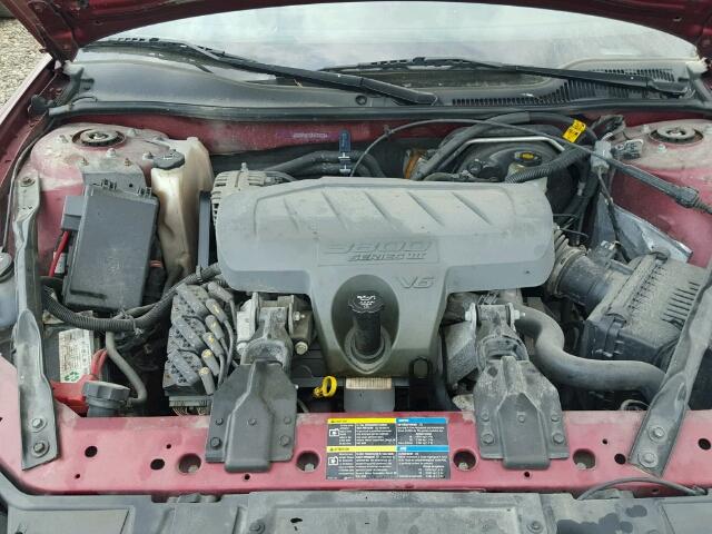 2G2WP552081180226 - 2008 PONTIAC GRAND PRIX MAROON photo 7