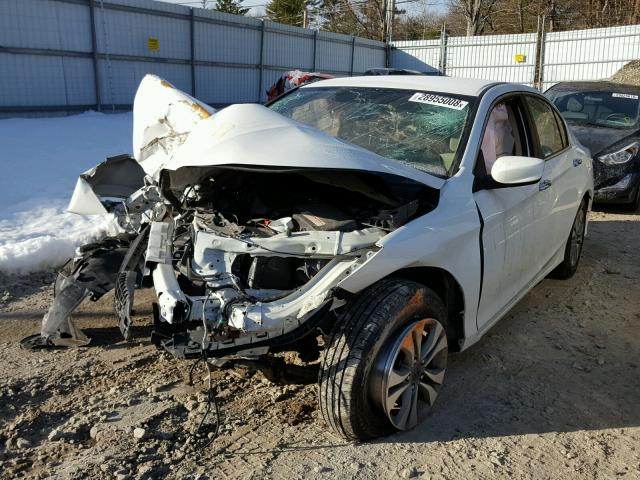 1HGCR2F37DA225064 - 2013 HONDA ACCORD LX WHITE photo 2