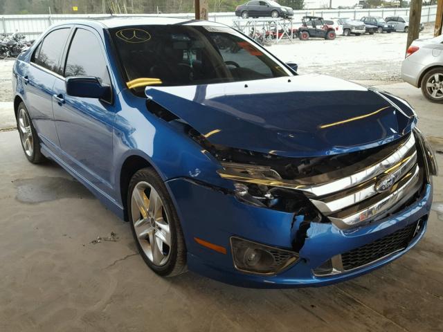 3FAHP0KC3CR421016 - 2012 FORD FUSION SPO BLUE photo 1