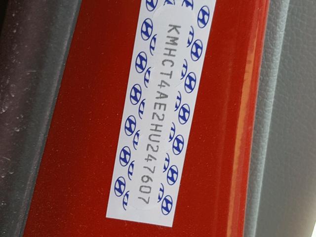 KMHCT4AE2HU247607 - 2017 HYUNDAI ACCENT SE RED photo 10