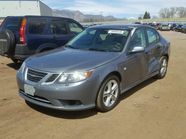 YS3FA4BY0A1617551 - 2010 SAAB 9-3 2.0T GRAY photo 2