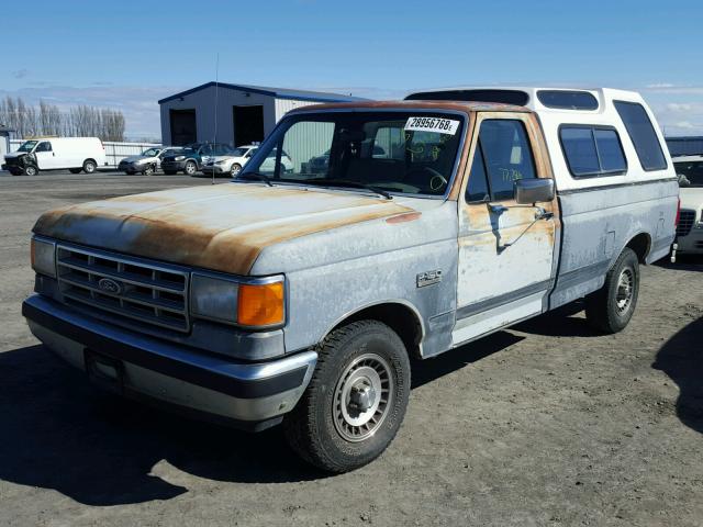 1FTDF15Y4JNB15239 - 1988 FORD F150 BLUE photo 2