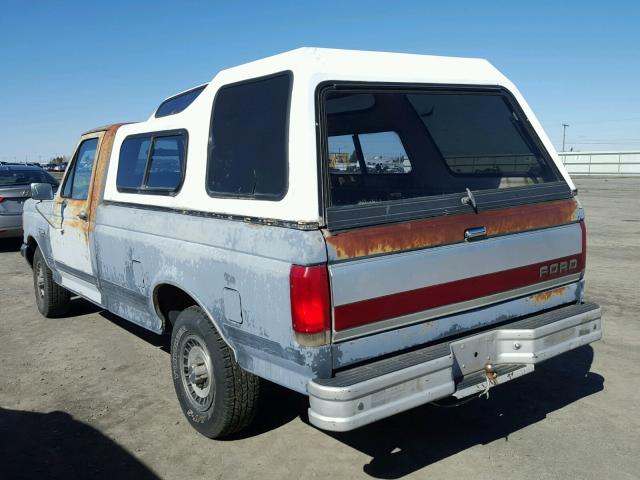 1FTDF15Y4JNB15239 - 1988 FORD F150 BLUE photo 3