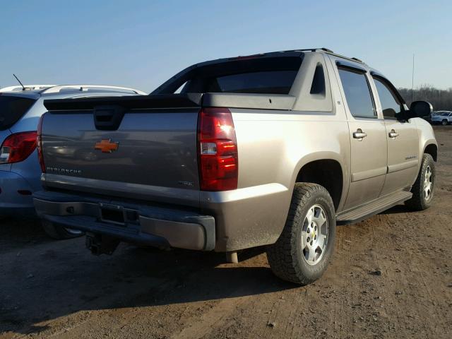 3GNFK12318G159772 - 2008 CHEVROLET AVALANCHE GRAY photo 4