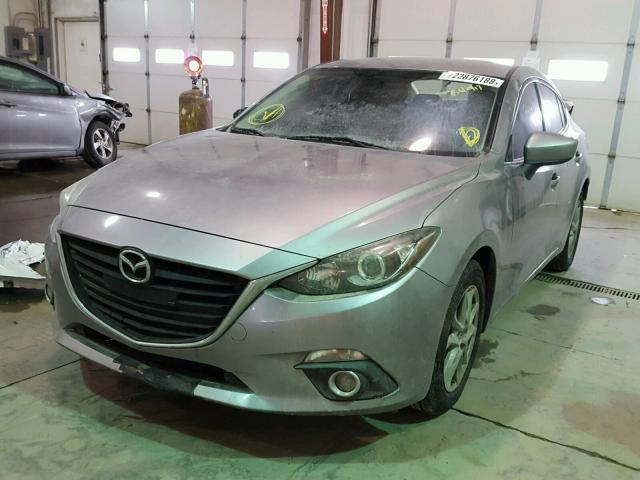 JM1BM1V73E1119591 - 2014 MAZDA 3 TOURING SILVER photo 2