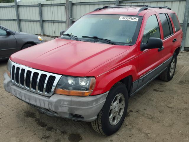 1J4GX48S31C532022 - 2001 JEEP GRAND CHER RED photo 2